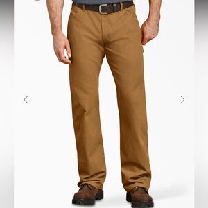 Dickies Chocolate Brown Relaxed Fit Carpenter Jeans (36x32)